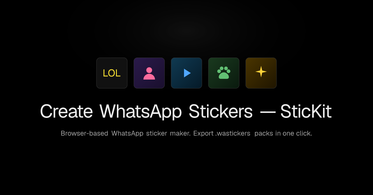 Webp Stickers Create WhatsApp Stickers — Free WhatsApp Sticker Maker | SticKit